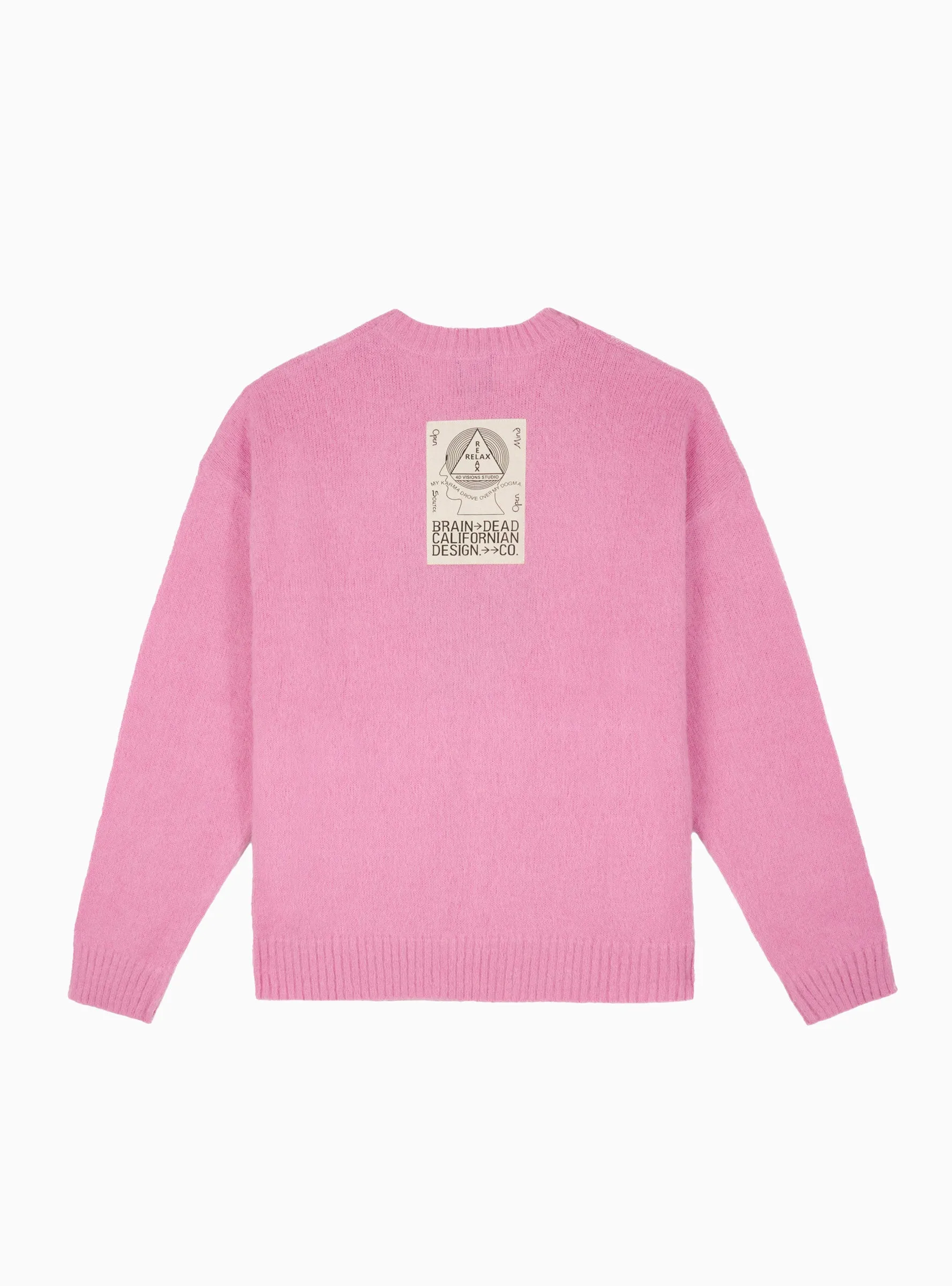 Superfuzz Logohead Sweater Fuchsia