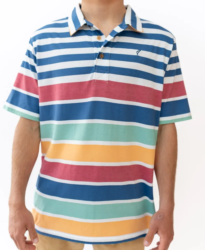 Taj Striped Polo | Stripe