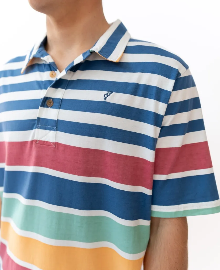 Taj Striped Polo | Stripe