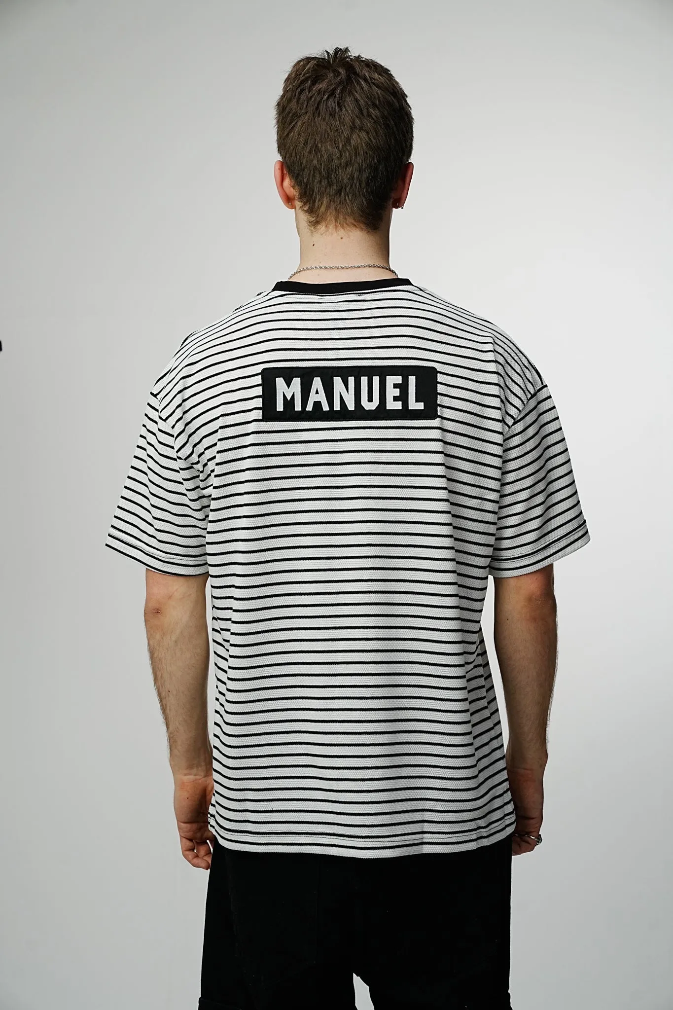 Textured Striped Premium T-shirt