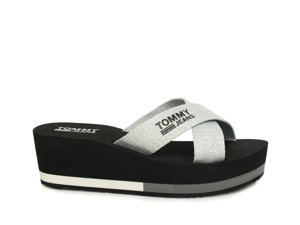 TOMMY H. Sporty Mid Beach Silver EN0EN00068