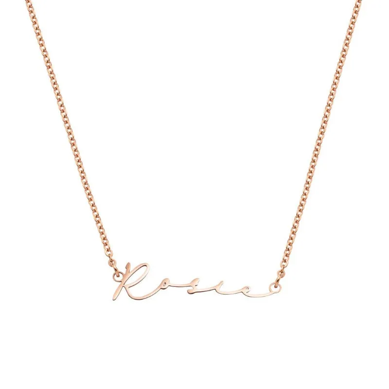 Unique And Stylish Signature Name Necklace