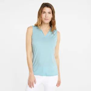 Women's CLOUDSPUN Coast Sleeveless Golf Polo | Light Aqua