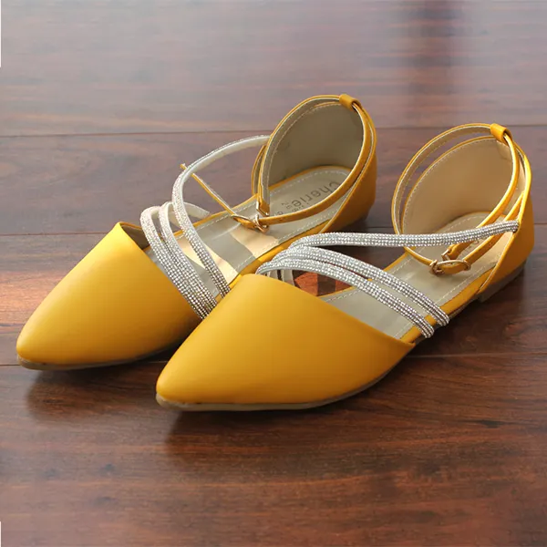 Yellow Stylish Pumps for women