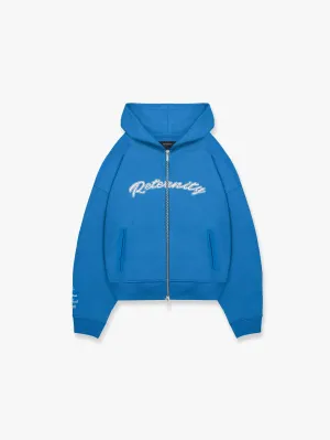 ZIP HOODIE 'THE VISION STAYS' - BLUE